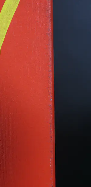 Hugo van Valkenburg - Acryl op doek, Het grijs van kleur (oranje) (Groot) kopen? Bied vanaf 1!