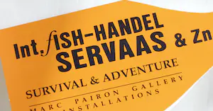 Servaas - Twee handgesigneerde blikjes en expositie uitnodiging, Fish-Air kopen? Bied vanaf 1!