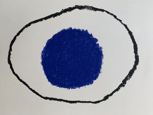 Harrie Gerritz - kleurenzeefdruk - 'Rode maan' - 1992 (Zeer groot blad, kleine oplage!) kopen? Bied vanaf 80!