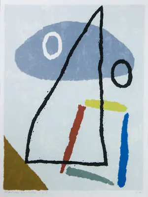 Harrie Gerritz - Zeefdruk op papier, Picasso toren - Ingelijst kopen? Bied vanaf 100!