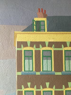 Cornelis Witters - Havenbuurt in Rotterdam. kopen? Bied vanaf 435!