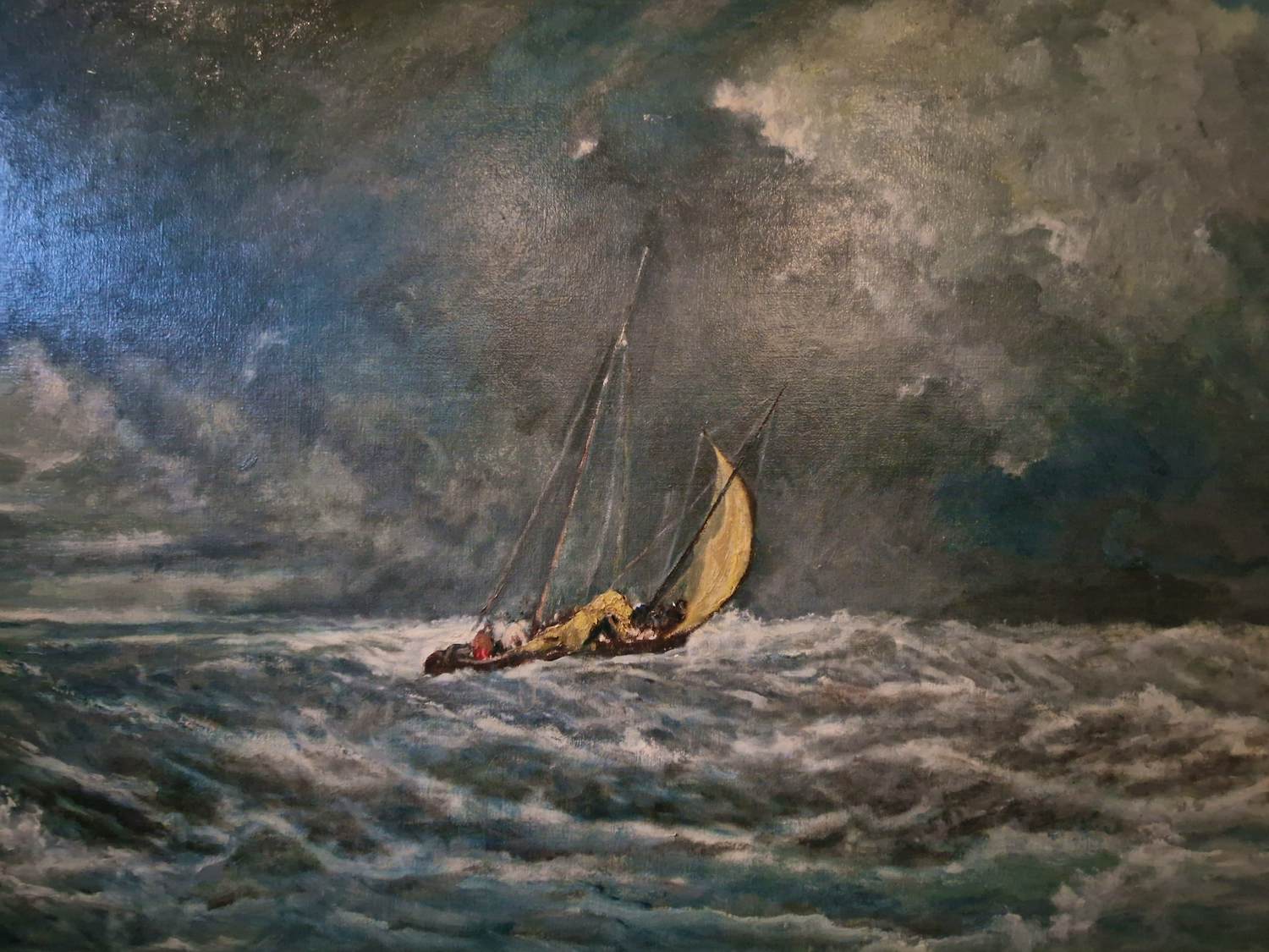 Willem G.F. Jansen - Schip in storm op zee kopen? Bied vanaf 250!