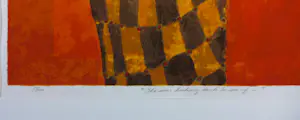 Willem van Scheijndel - Zeefdruk op papier, She was looking back to see if ... - Ingelijst (Groot) kopen? Bied vanaf 60!