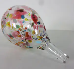 Yvon Trossèl - Glasobject, Vrolijke gekleurde glazen fles met grote 'ballon' dop kopen? Bied vanaf 100!