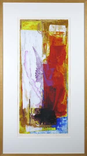 Piotr Konkel - Zeefdruk, Rising - Ingelijst verkocht voor € 35!