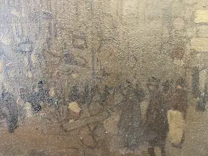 Jan Rijlaarsdam - Stadsgezicht met vele figuren kopen? Bied vanaf 60!