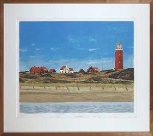 Valentin Bakardjiev - Zeefdruk, Texel - Ingelijst kopen? Bied vanaf 1!