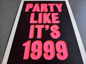 Dave Buonaguidi - Party like it's 1999 - Siebdruck 2021 handsigniert und nummeriert kopen? Bied vanaf 330!