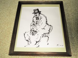 Willy Rieser - Penseeltekening - Portret Acteur in kostuum kopen? Bied vanaf 40!