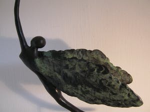 Brons (Onbekend) - Zwaar brons sculptuur van een Engel kopen? Bied vanaf 150!