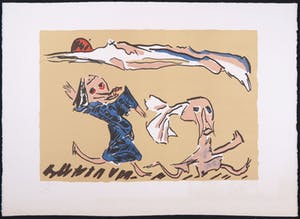 Reinhoud D'Haese - Litho, Zonder titel kopen? Bied vanaf 1!