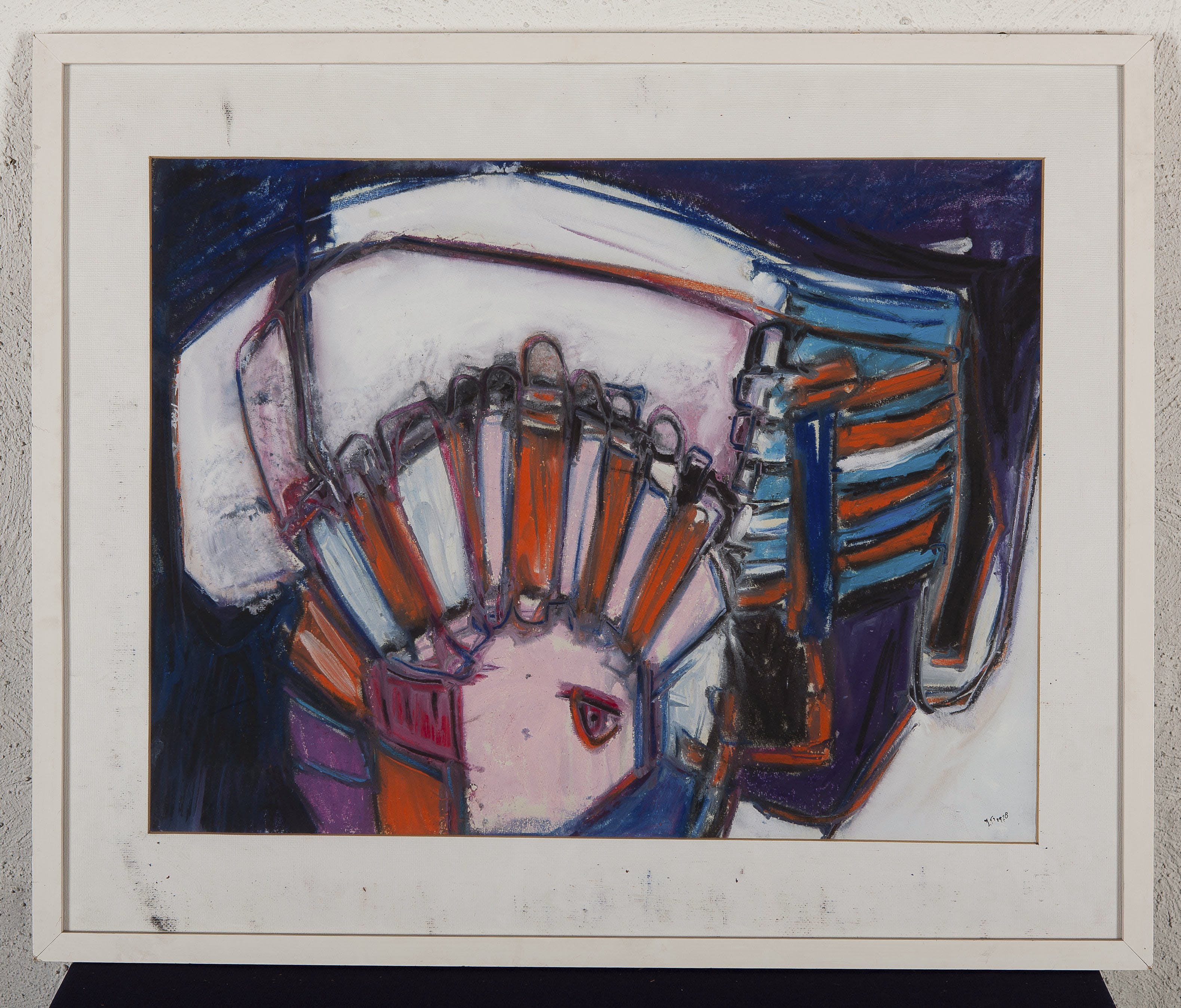 Ineke Tuinier - Zonder titel - Gouache en pastel op papier - BKR Groningen, 19 kopen? Bied vanaf 9!