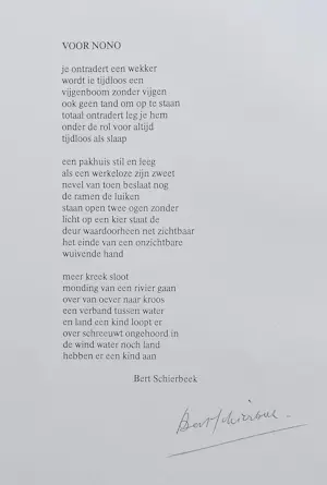 Nono Reinhold - Voor Nono, vijfkleuren ets met gedicht van Bert Schierbeek kopen? Bied vanaf 95!