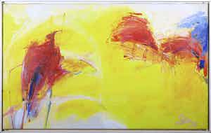 Franscz Witte - Acryl op doek, Don Quichotte trekt op - Ingelijst (Groot) verkocht voor € 100!