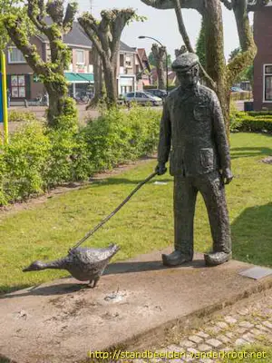 Piet Brouwer - metalen sculptuur | 'n Gaanzendriewer' | 1997 kopen? Bied vanaf 450!