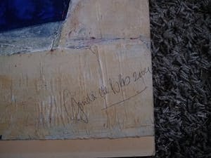 Gonda de Bles - Landschap in fragmenten verf en papier kopen? Bied vanaf 70!