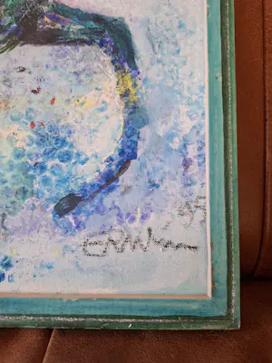 Erwin de Vries - Kleurrijk paard met liggende vrouw op de rug kopen? Bied vanaf 800!