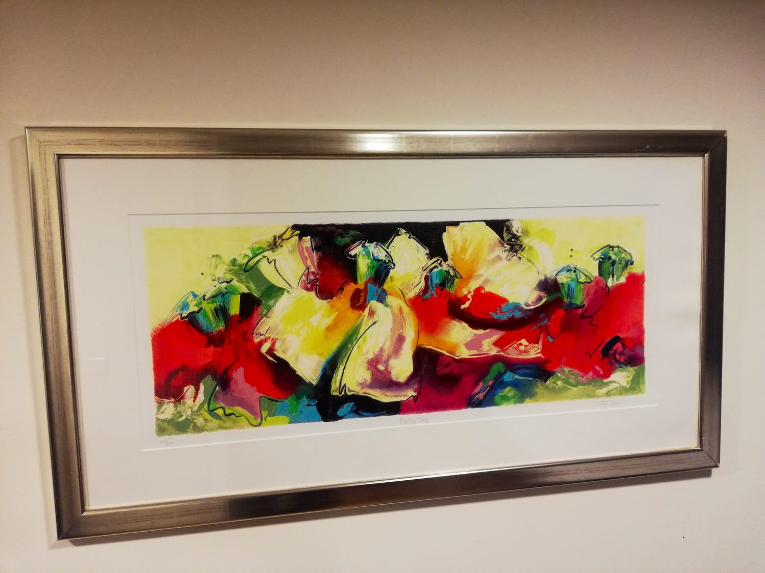 Tilly Wils - Mooie kleurrijke zeefdruk '' Papavers'' verkocht voor € 99!