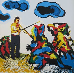 Karel Appel - Zeefdruk, De Tovenaar kopen? Bied vanaf 1!