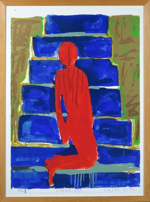 Cees Dolk - Zeefdruk, Engel 382 - Ingelijst kopen? Bied vanaf 20!