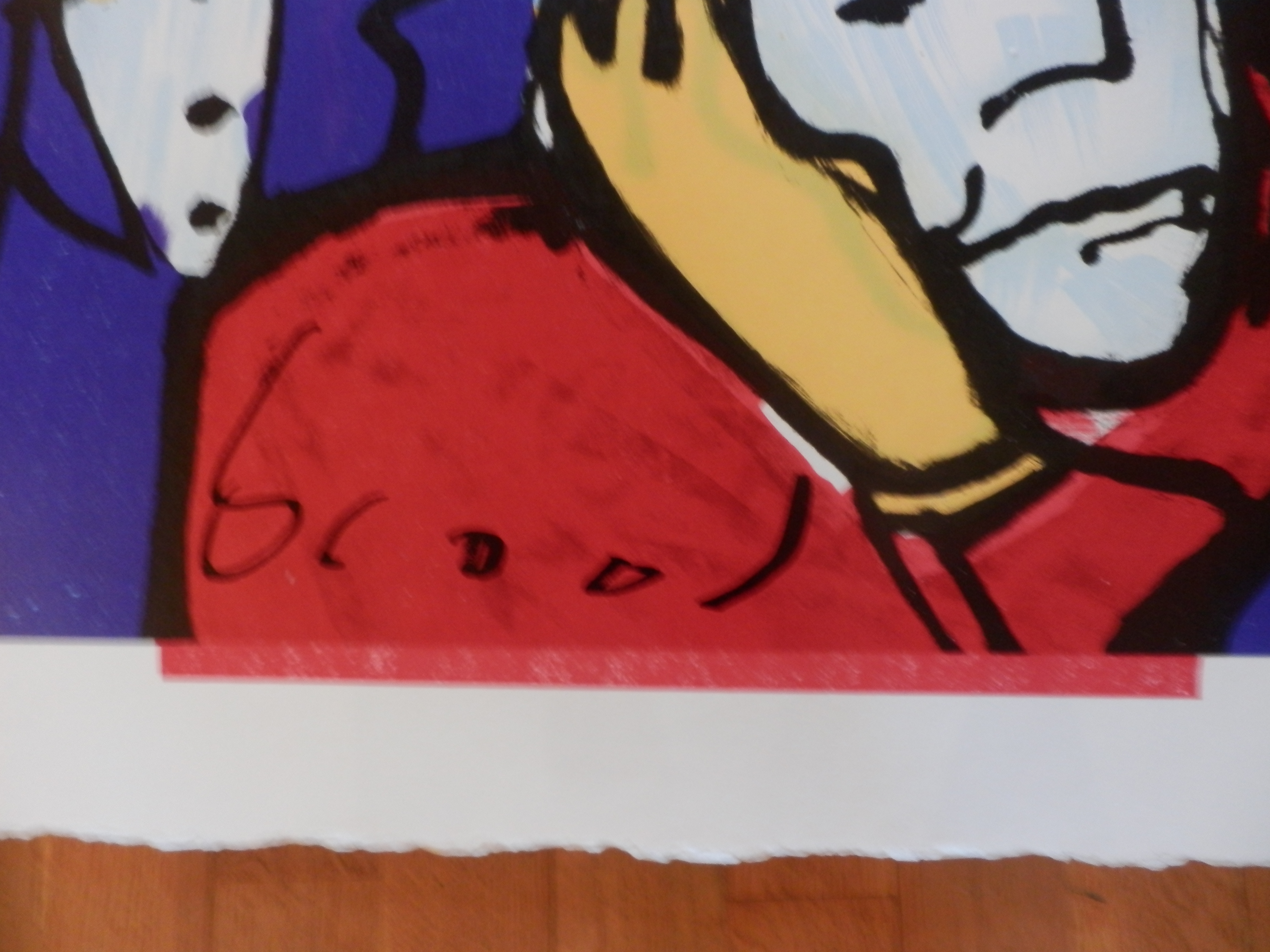 Herman Brood - Proefzeefdruk HOREN ZIEN EN ZWIJGEN Handgesigneerd. kopen? Bied vanaf 1!