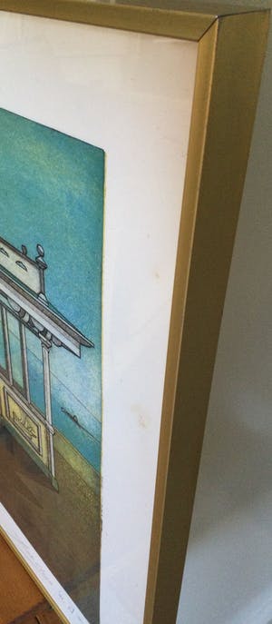 Rob Clous - Uitzicht op Zee II | Kleuren ets (V/X) - ingelijst kopen? Bied vanaf 45!