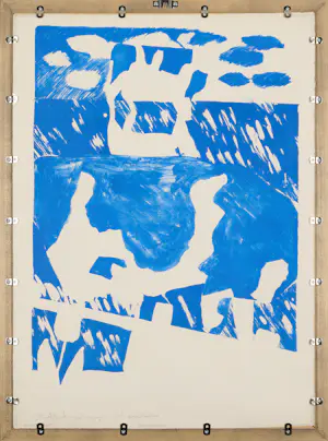 Jan Cremer - Einzigartige Probedruck-Lithografie „Lente in Holland“ – Hochwertig gerahmt kopen? Bied vanaf 590!