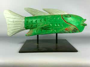 Dogon - 200639 - Tribal Used African Bozo fish marionet - Mali verkocht voor € 75!