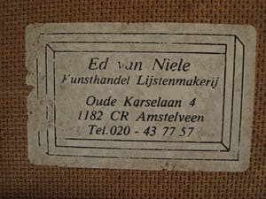 Wil van Leeuwen - GROOT expressionistisch Litho "de Lente" gesigneerd - Professioneel ingelijst. kopen? Bied vanaf 10!