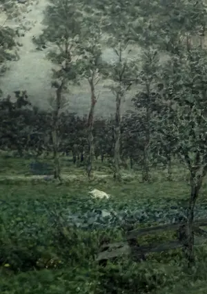 Paul Arntzenius - handgesigneerde aquarel | 'Laan met bomen' (POINTILLISTISCH WERK) kopen? Bied vanaf 600!