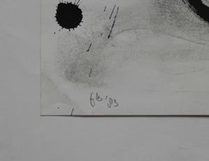 Niet of onleesbaar gesigneerd - moderne inkttekening - gesigneerd kopen? Bied vanaf 1!