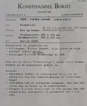 Pieter Dupont - Etenstijd kopen? Bied vanaf 120!