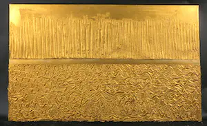 Pim Lenos - Gemengde techniek op doek, Where is the gold kopen? Bied vanaf 150!