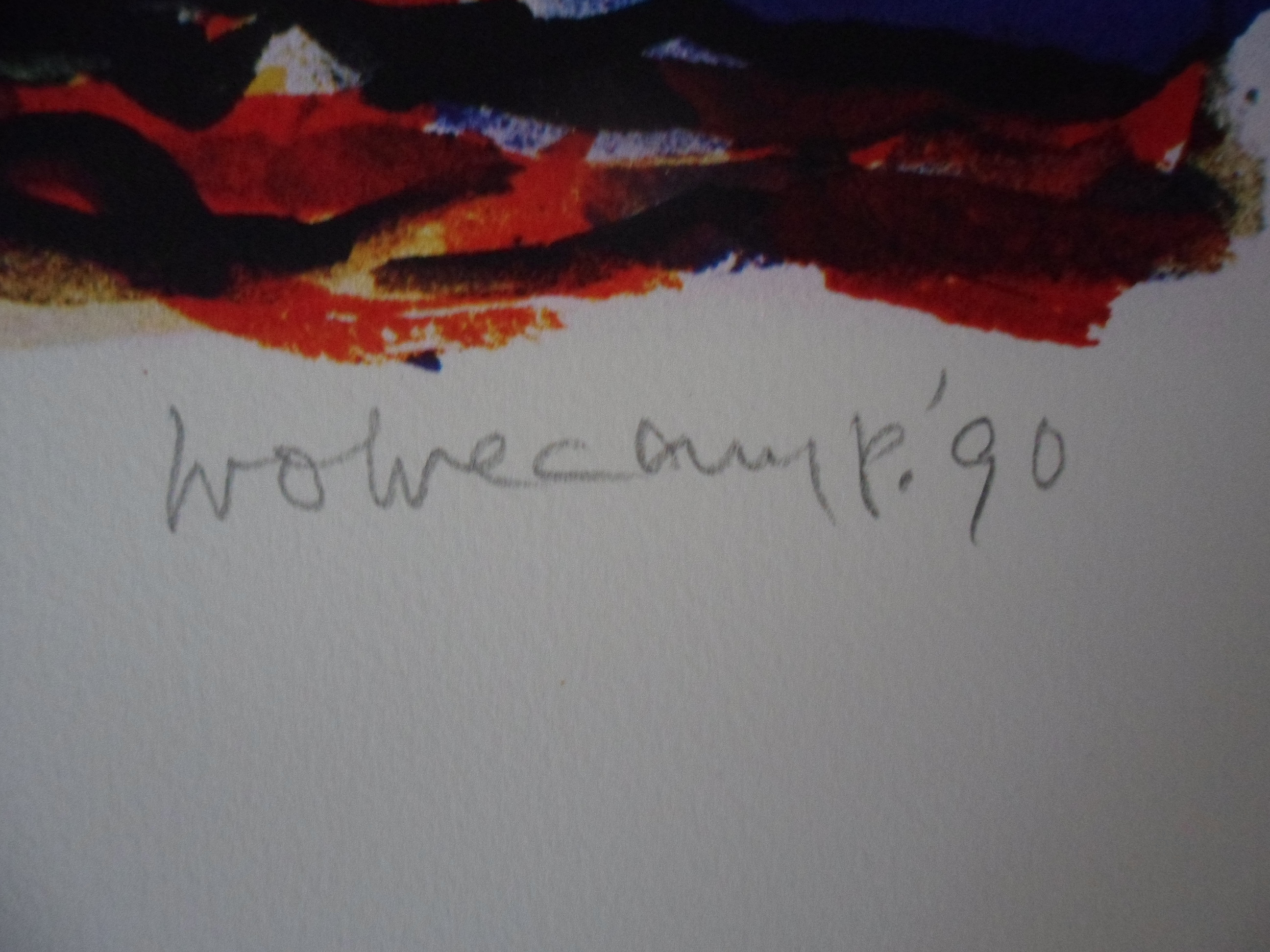 Theo Wolvecamp - CoBrA groep: Zeefdruk "Compositie II" kopen? Bied vanaf 150!