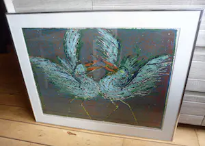 Jan Bezemer - Kleurenlitho enigste exemplaar met vogels kopen? Bied vanaf 70!