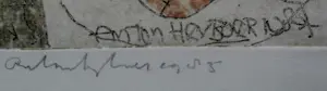 Anton Heyboer - Ingelijste ets - 1984 kopen? Bied vanaf 200!