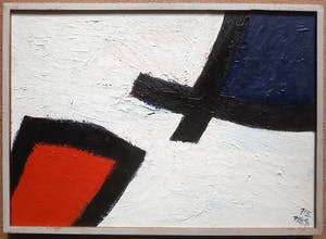 Phil Grisel - 71 II, olieverf op hardboard (ingelijst) kopen? Bied vanaf 150!