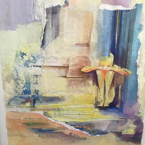 Helen Westgeest - Gemengde techniek op papier, Overpeinzingen - Ingelijst (Groot) kopen? Bied vanaf 75!