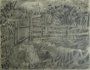 Hubert Bekman - Ingelijste tekening, Schapen - ingelijst – 1945 kopen? Bied vanaf 25!