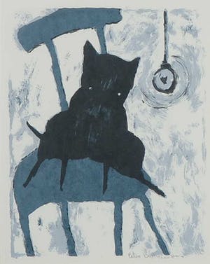 Peter Bastiaanssen - Zeefdruk, Dog tweeluik - Ingelijst kopen? Bied vanaf 40!