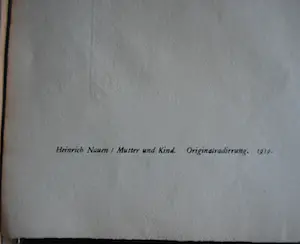 Heinrich Nauen - Mutter und kind - ets - 1919 - Duits expressionisme kopen? Bied vanaf 125!