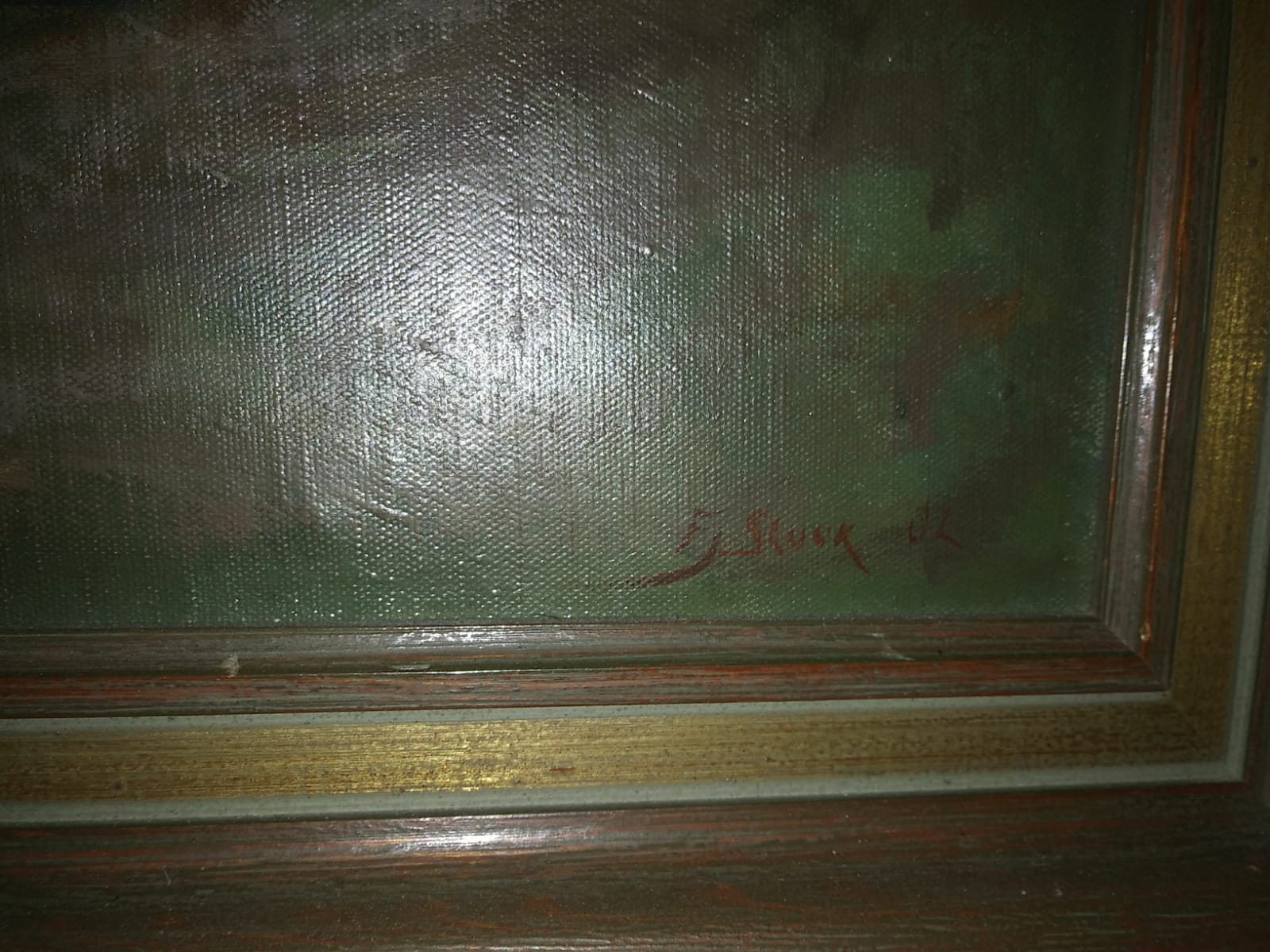 Niet of onleesbaar gesigneerd - Prachtig stilleven van een bos bloemen - sign. FJ kopen? Bied vanaf 1!