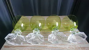 Val-Saint-Lambert - kristallen wijn/water glazen model ¨Yale¨ kopen? Bied vanaf 1!