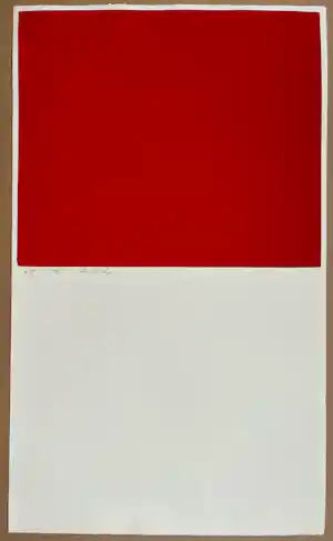 Karl-Horst Hödicke - Signierter nummerierter Original Farbsiebdruck von 1968 - meisterhaft und rar verkocht voor € 160!