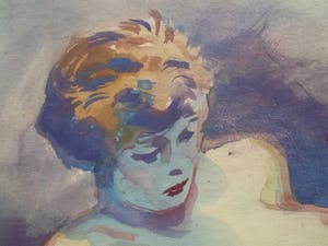 Klaas Pijlman - Naakte dame. Liggend. kopen? Bied vanaf 75!