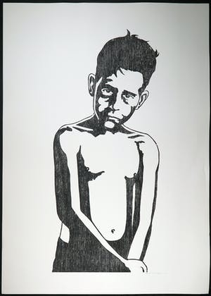 Mariska van Duffelen - Houtsnede, Zonder titel kopen? Bied vanaf 1!