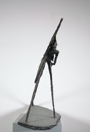 Jan Steen (II) - Brons op plaat van graniet, De schilddrager kopen? Bied vanaf 800!