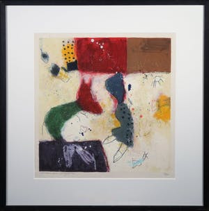 Alexander Vogels - Zeefdruk, Zonder titel - Ingelijst kopen? Bied vanaf 70!