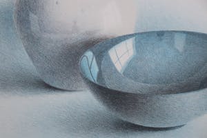 Olav Cleofas van Overbeek - Stilleven met blauwe schaal en ei kopen? Bied vanaf 40!