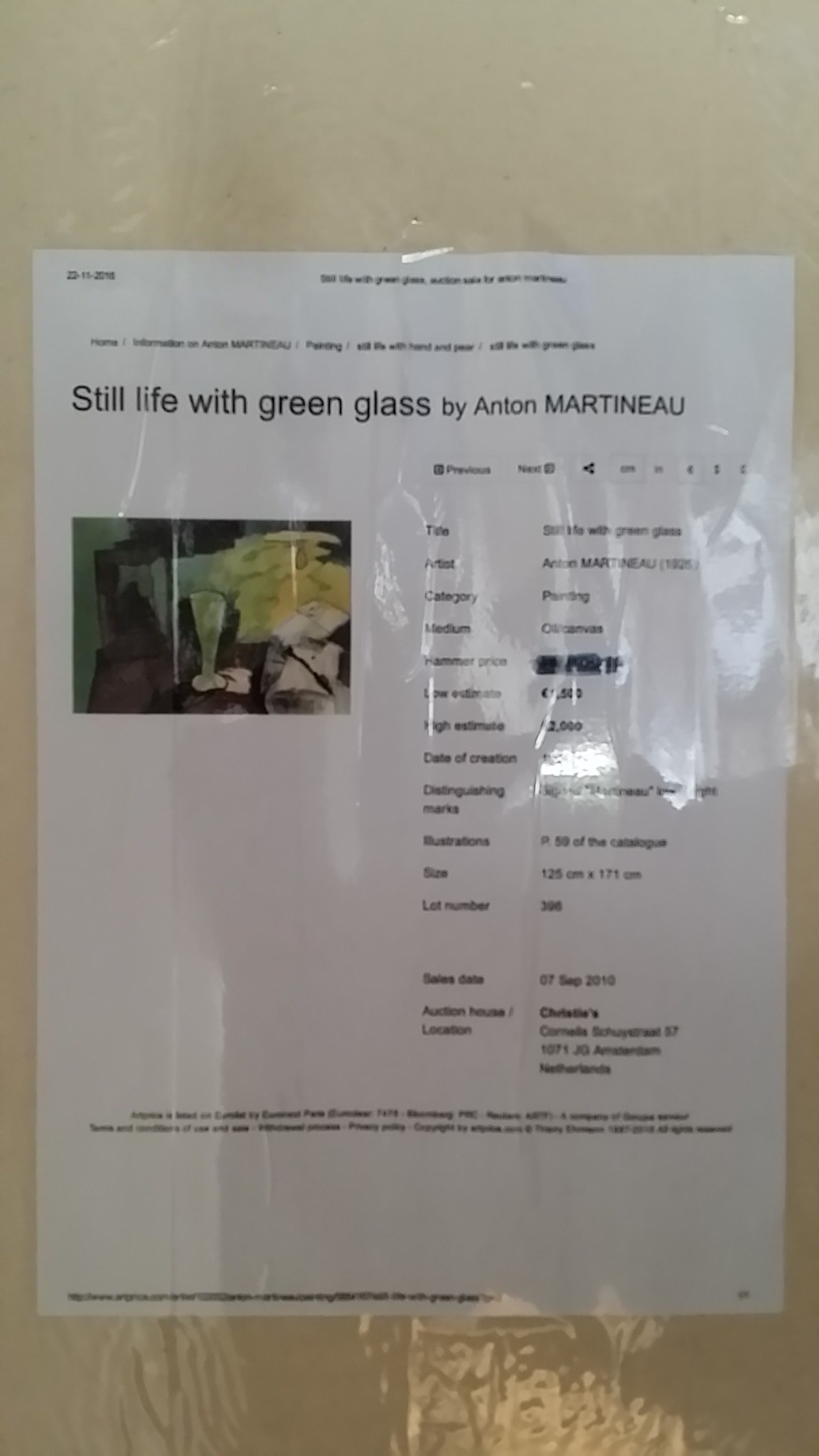 Anton Martineau - Olieverf op doek - Stilleven  kopen? Bied vanaf 900!